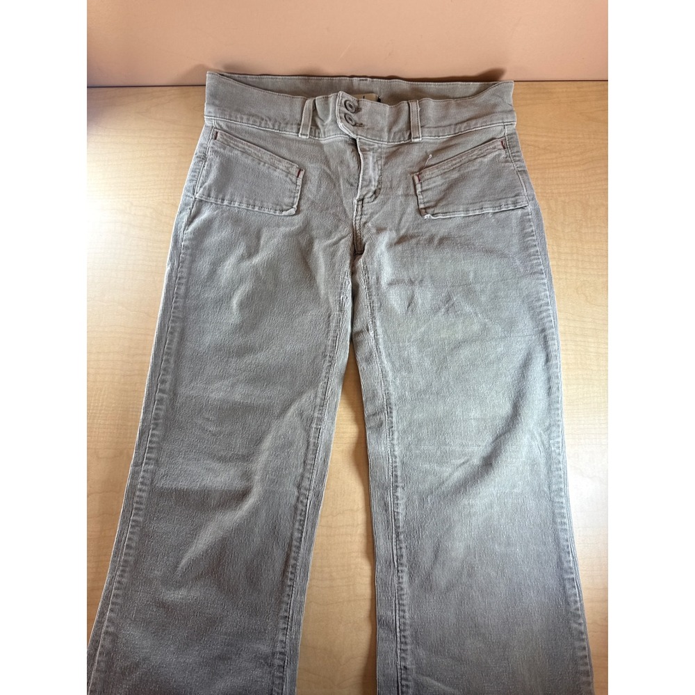 Angel Kids Tan Corduroy Wide Leg Pants Size‎ 13 Khaki Front Pocket Trousers